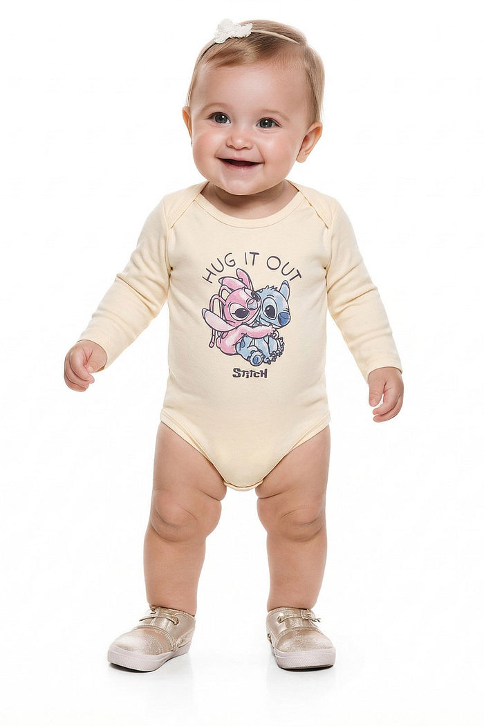 Body manga longa Lilo & Stitch