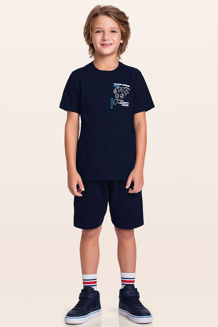 Conjunto camiseta e bermuda game