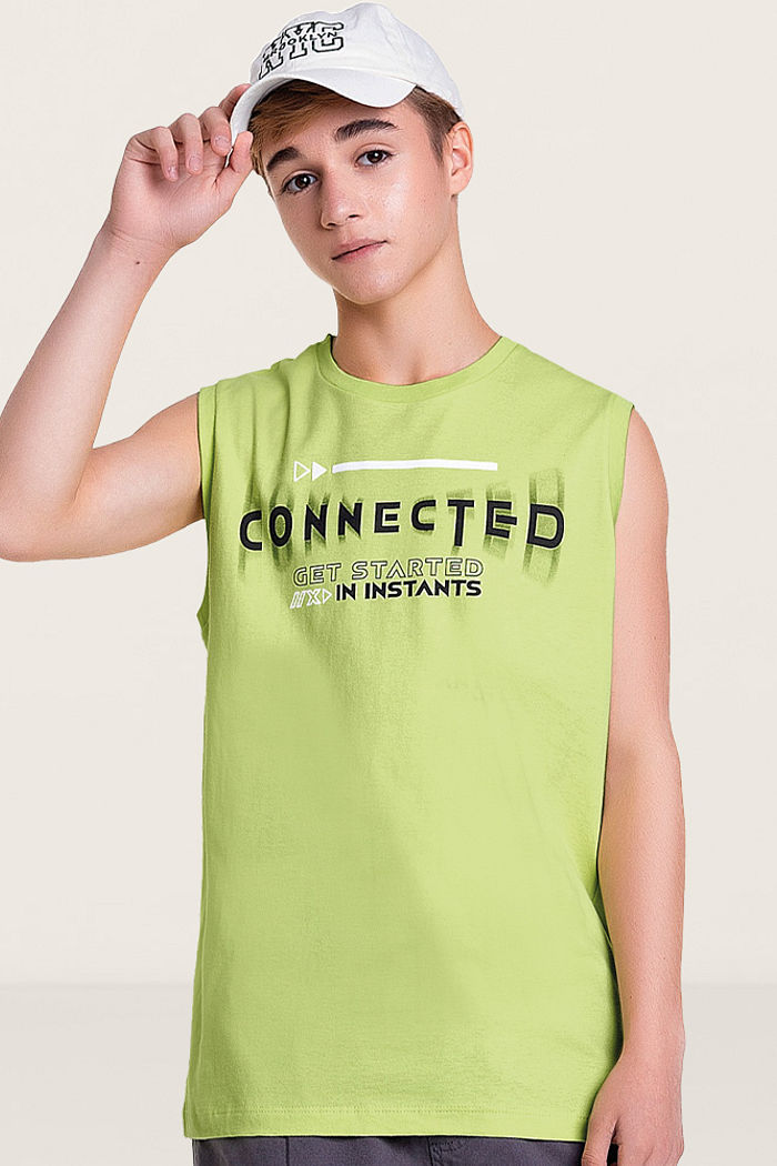 Regata lisa connected com silk em relevo 3D