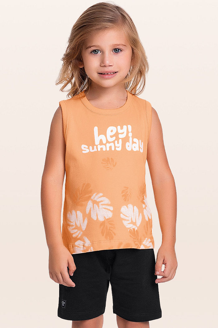 Conjunto regata e bermuda sunny day