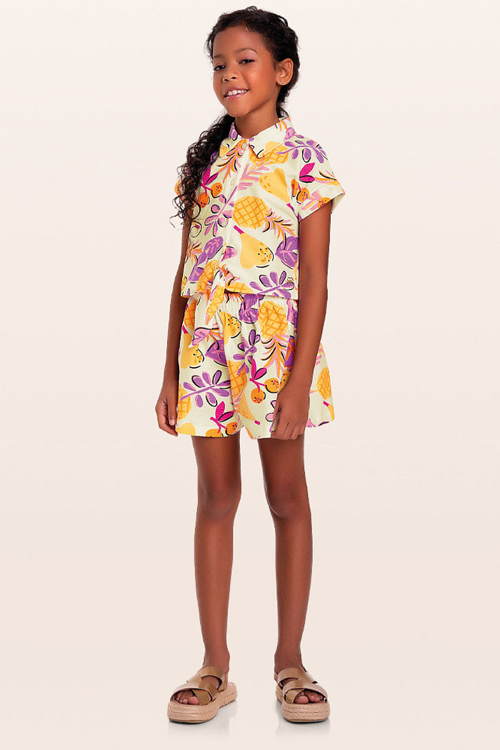 Conjunto camisa e short feira