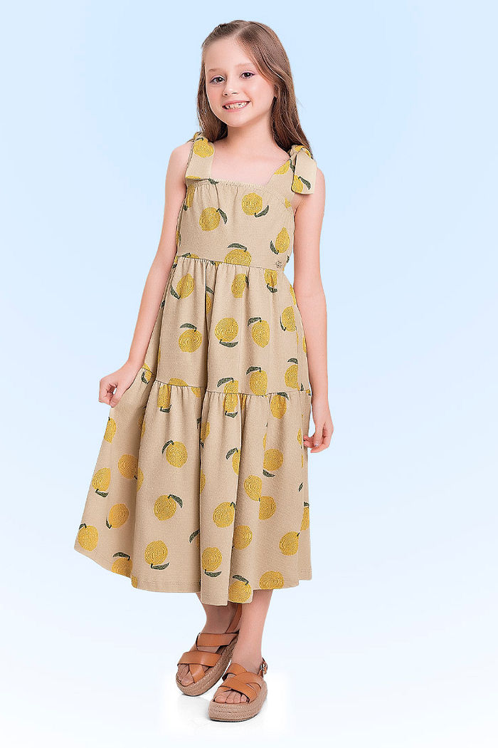 Vestido midi em malha florence