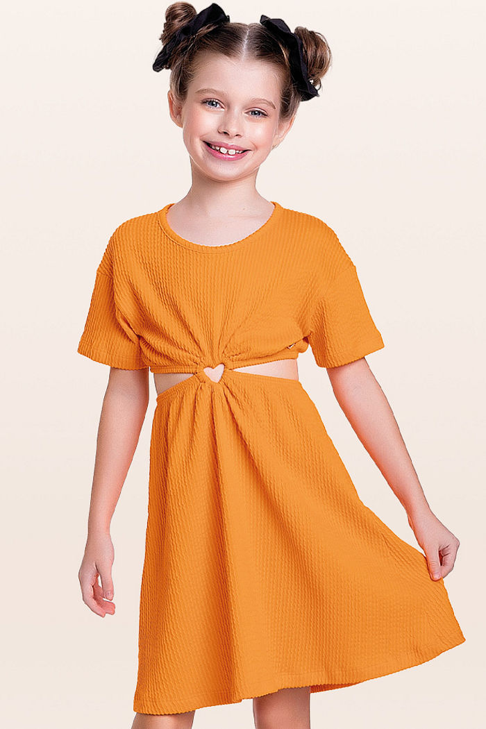 Vestido em malha candy coração