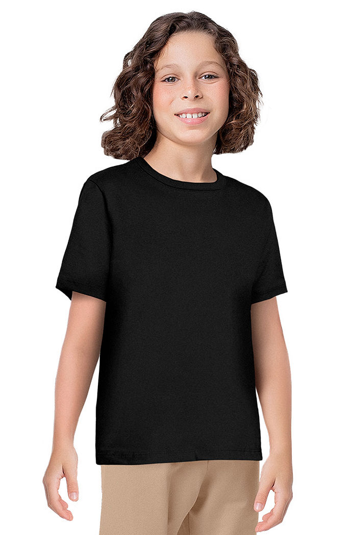 Camiseta básica em meia malha
