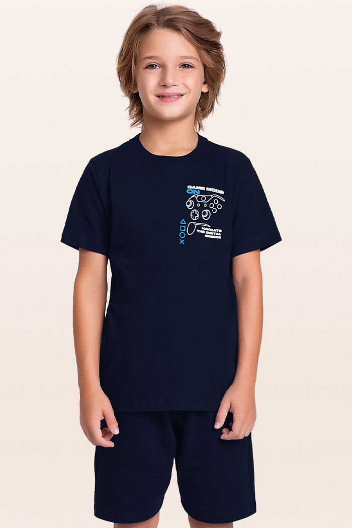 Conjunto camiseta e bermuda game