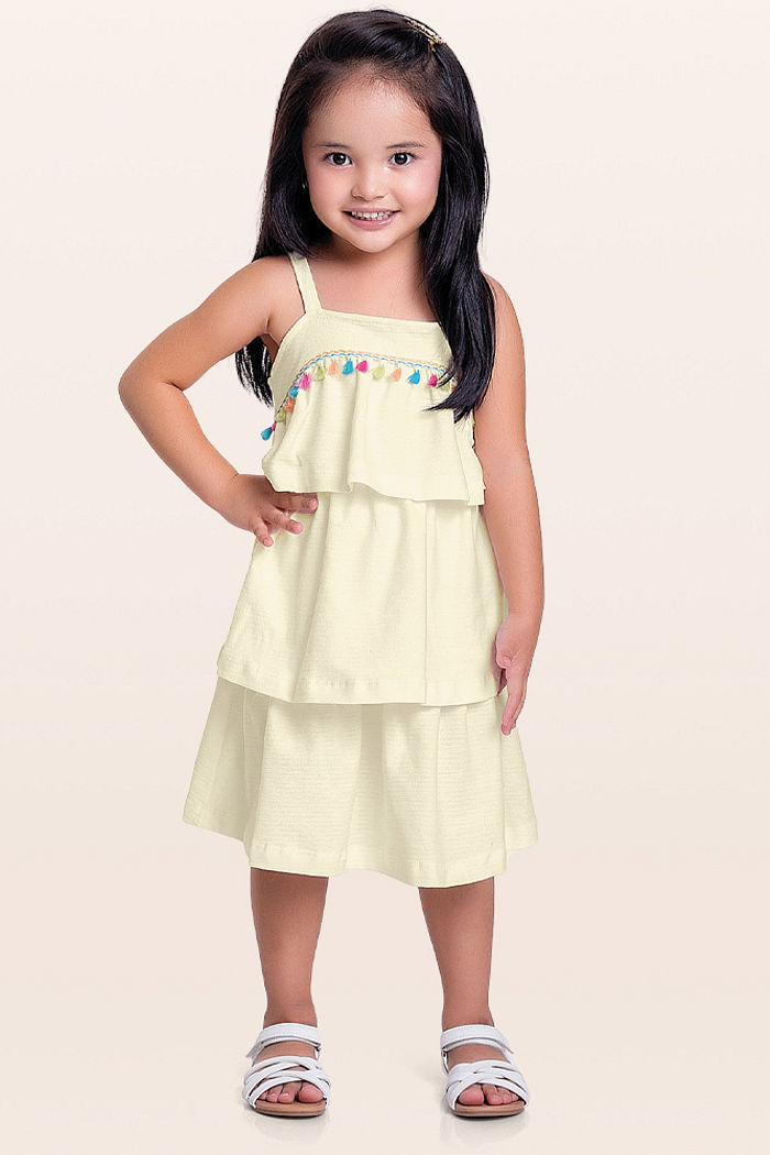 Vestido em malha florence fita tassel.