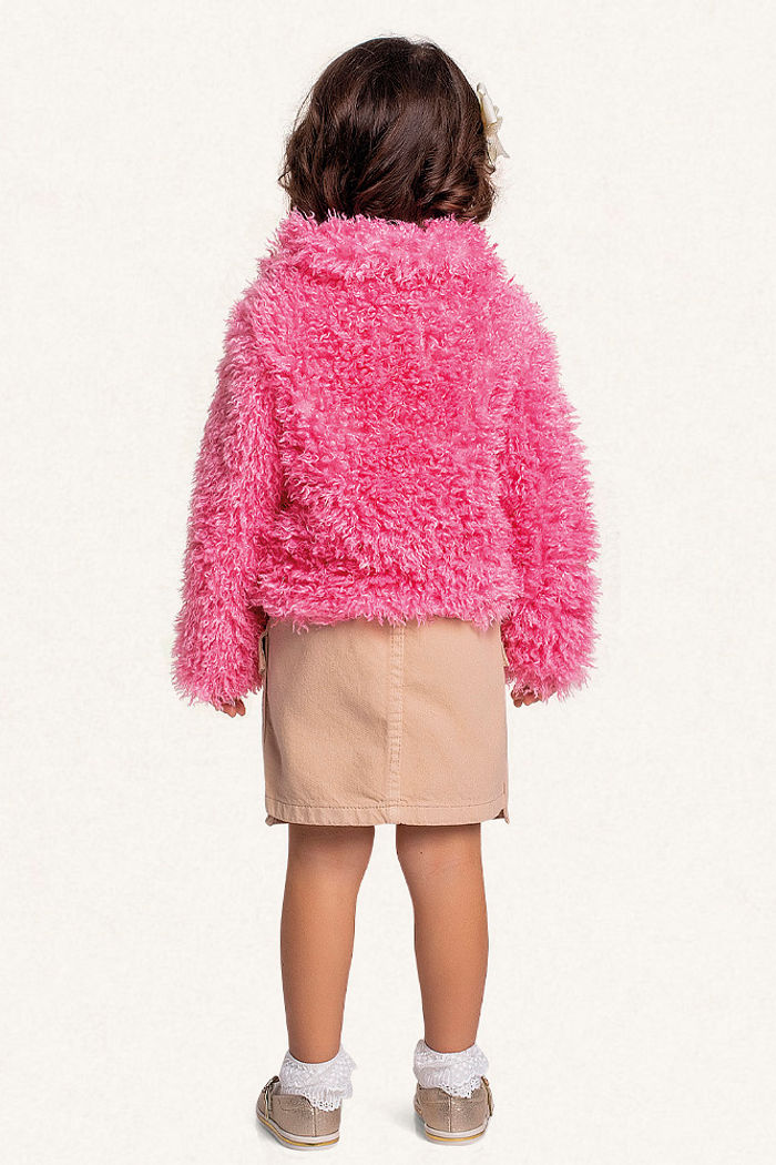 Jaqueta em pelo com forro