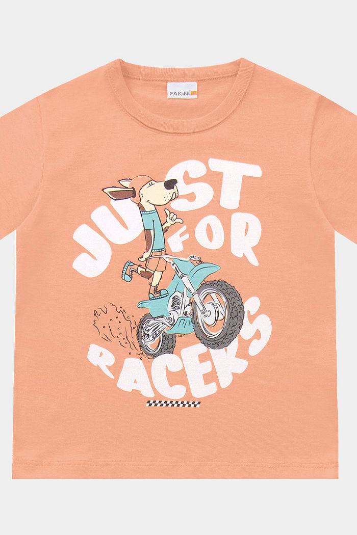 Camiseta com estampa de cachorro