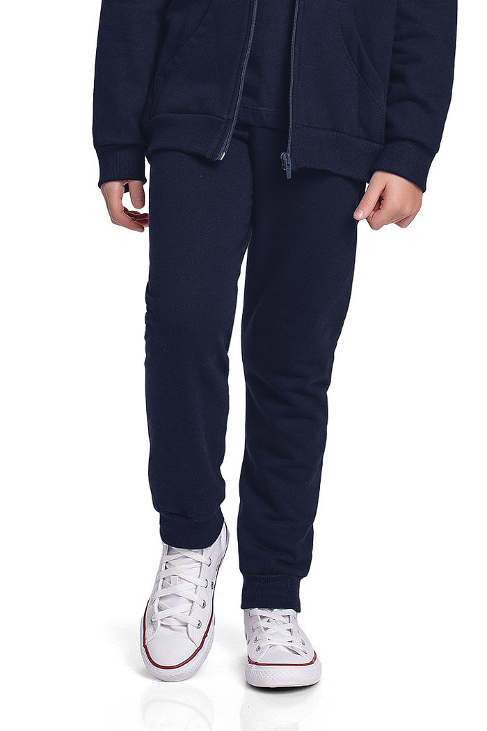 Calça básica em moletom menina