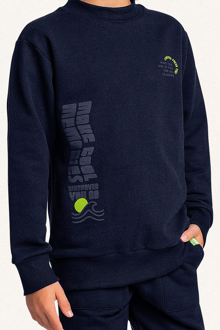 Conjunto blusão e calça em moletom cool memories