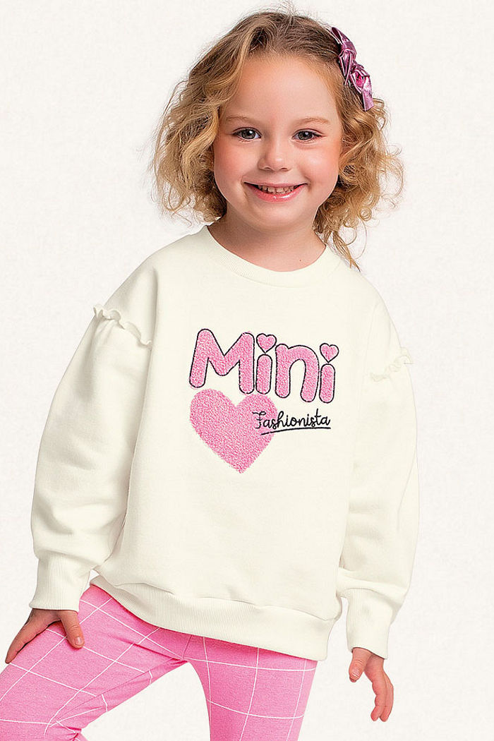 Conjunto blusão em moletom e legging em molecotton molinê fashionista