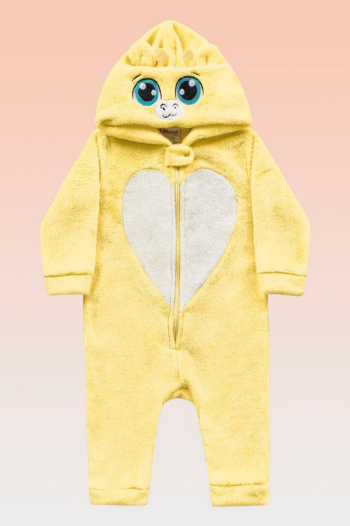 Kigurumi girafa em fleece