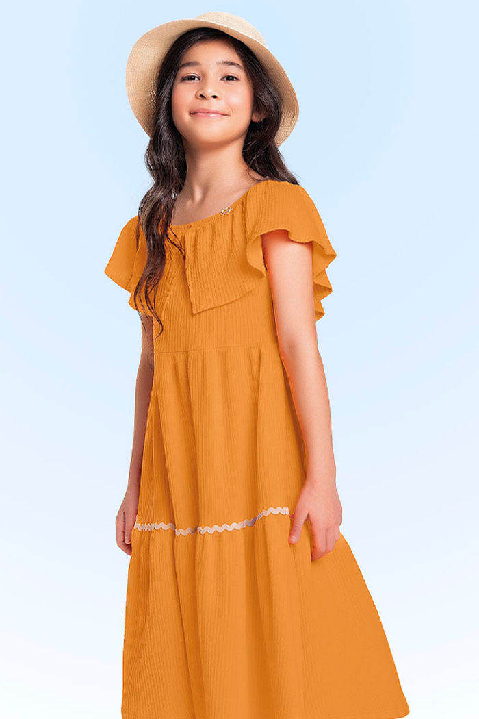 Vestido midi em malha candy