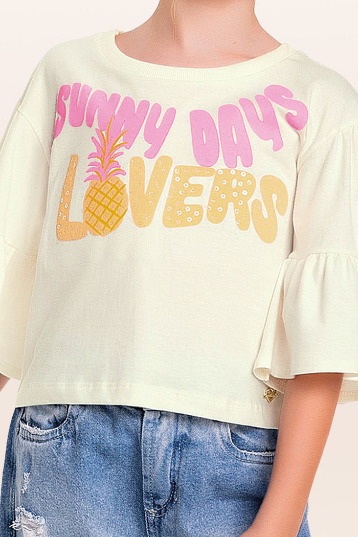 Blusa em meia malha sunny days