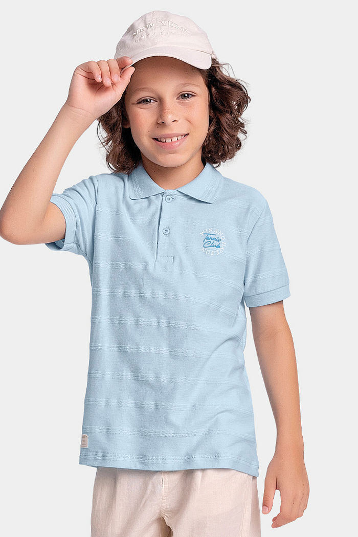 Camiseta malha com textura corente