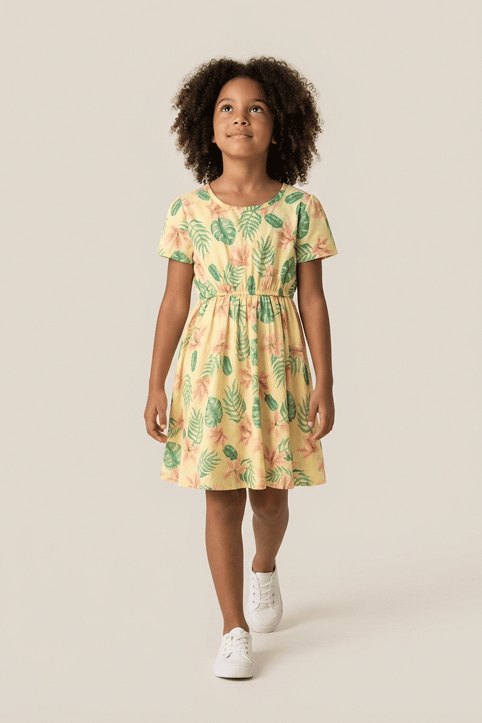 Vestido Floral Tropical