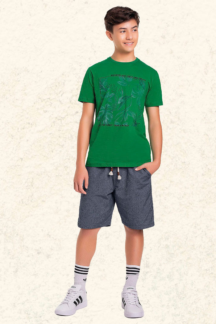 Camiseta em meia malha