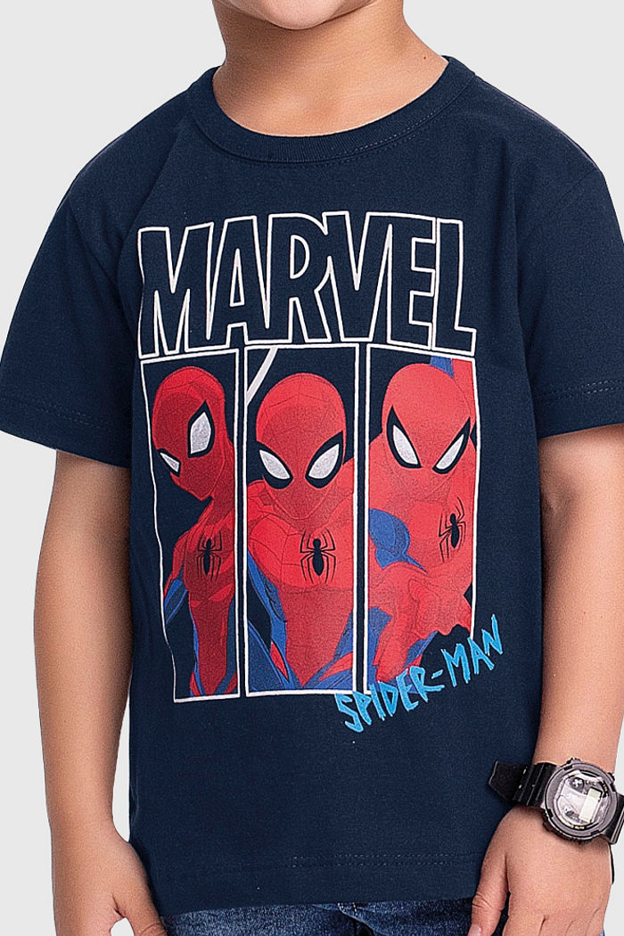 Camiseta do homem-aranha com silk relevo 3D