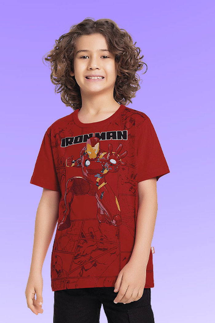 Camiseta em meia malha Os Vingadores