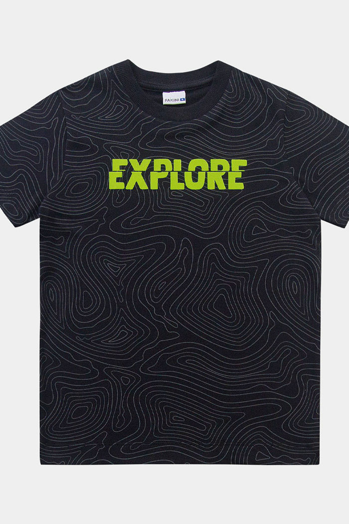 Camiseta explore em meia malha