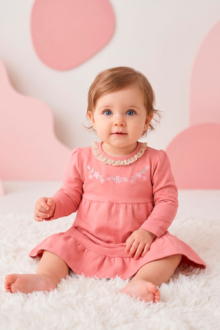 Vestido em molecotton 