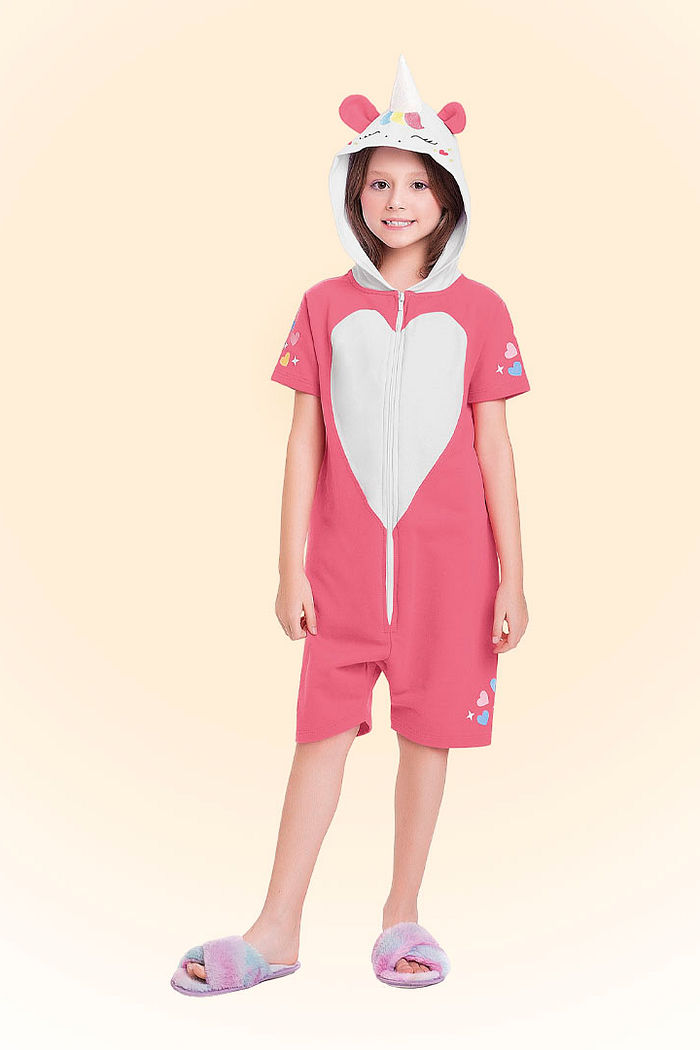 Kigurumi unicórnio em moletinho