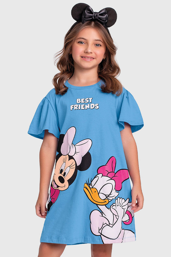 Vestido em meia malha da Minnie