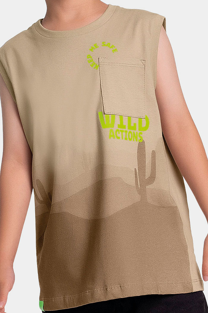 Regata desert em meia malha