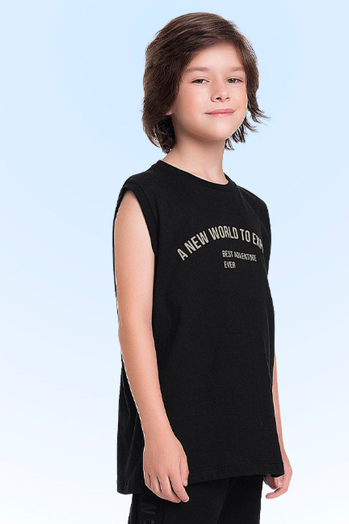 Conjunto regata em meia malha e bermuda em moletinho