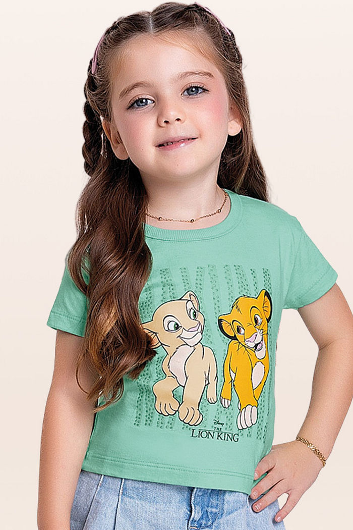 Blusa em meia malha rei leão