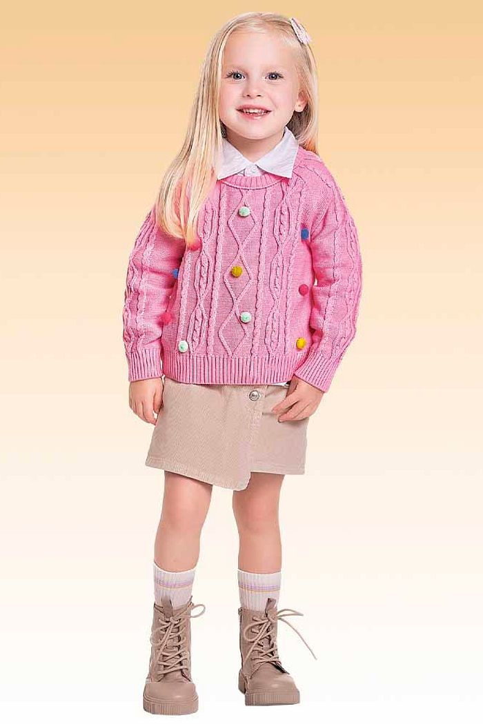 Casaco fechado em tricot