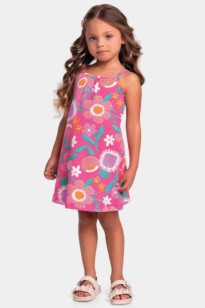 Vestido de alça florido