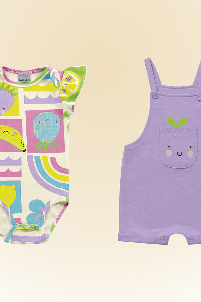 Conjunto body manga curta em suedine e macacão em moletinho molinê