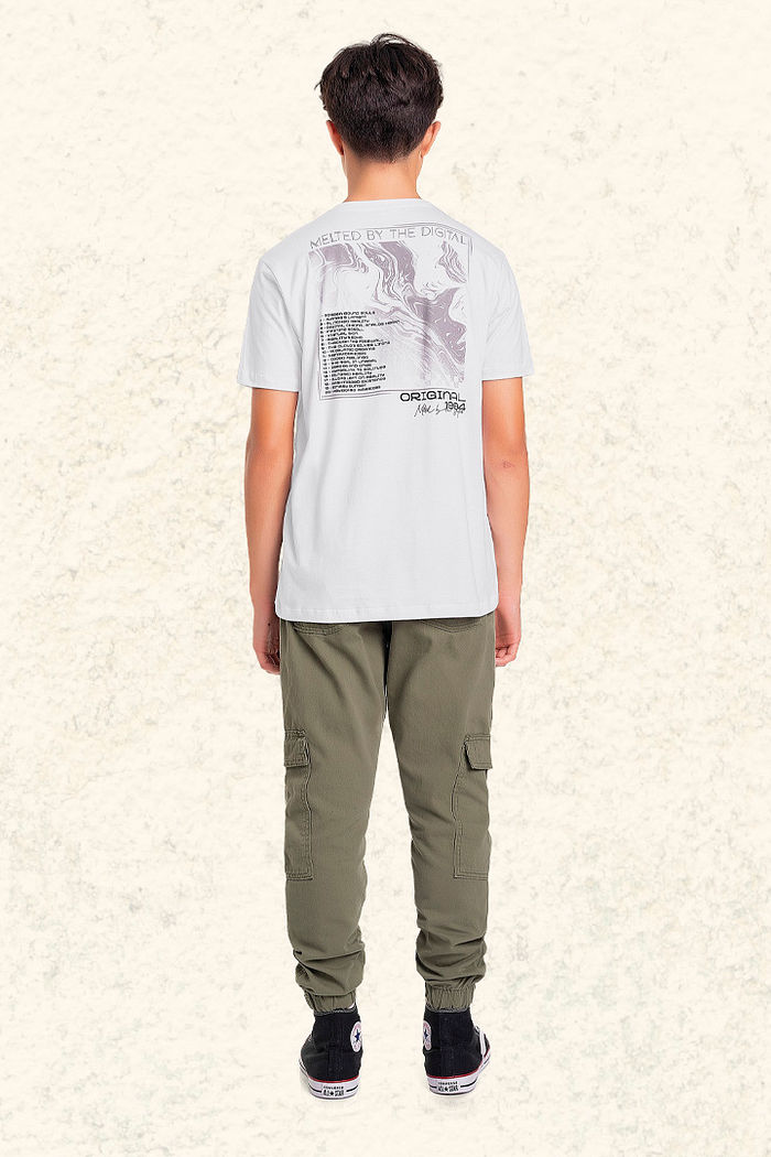 Camiseta em meia malha