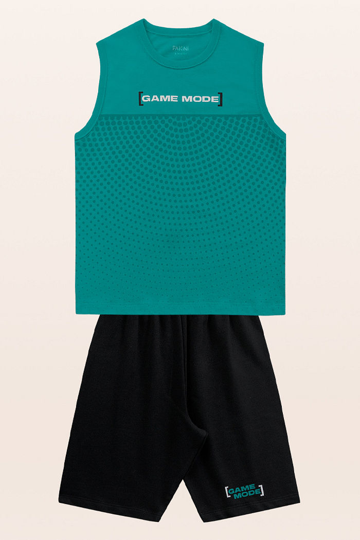 Conjunto regata e bermuda game mode