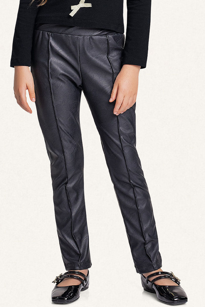 Legging em tecido PU