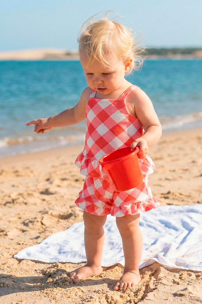 Conjunto regata e short em malha favo vichy