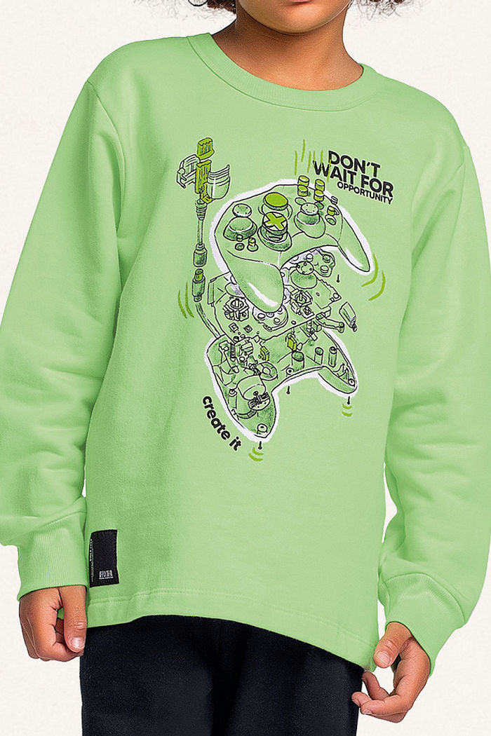 Conjunto blusão e calça em moletom gamer