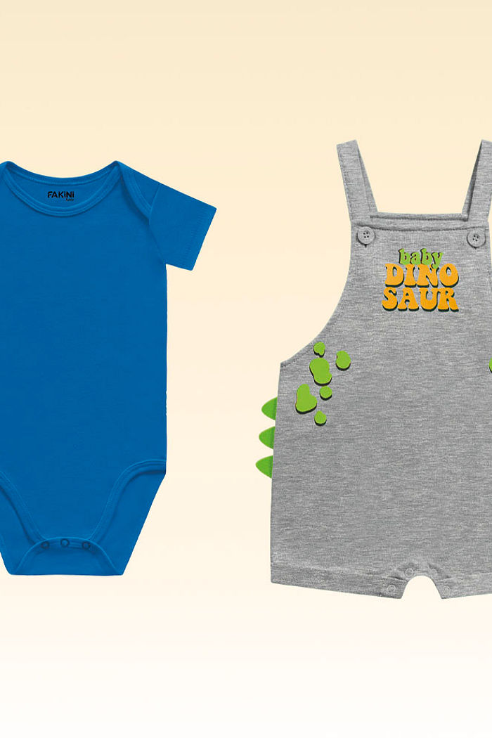 Conjunto body em suedine e macacão em moletinho