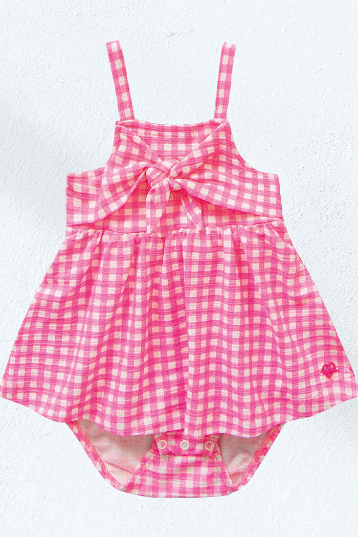 Body regata em malha florence xadrez