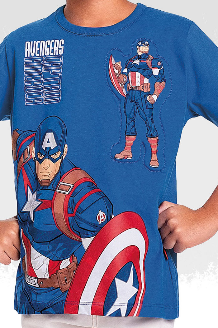 Camiseta vingadores meia malha