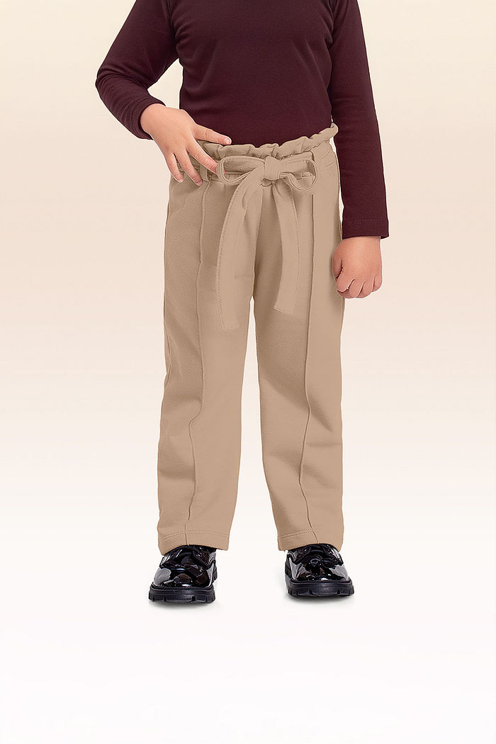 Calça em moletom com laço