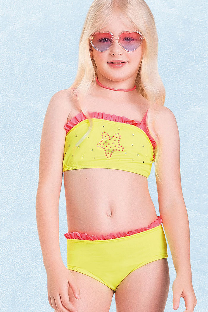 Conjunto biquíni top e calcinha com forro em cotton poliéster