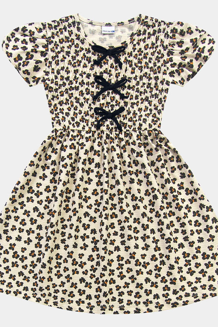 Vestido em malha florence animal print com lastex