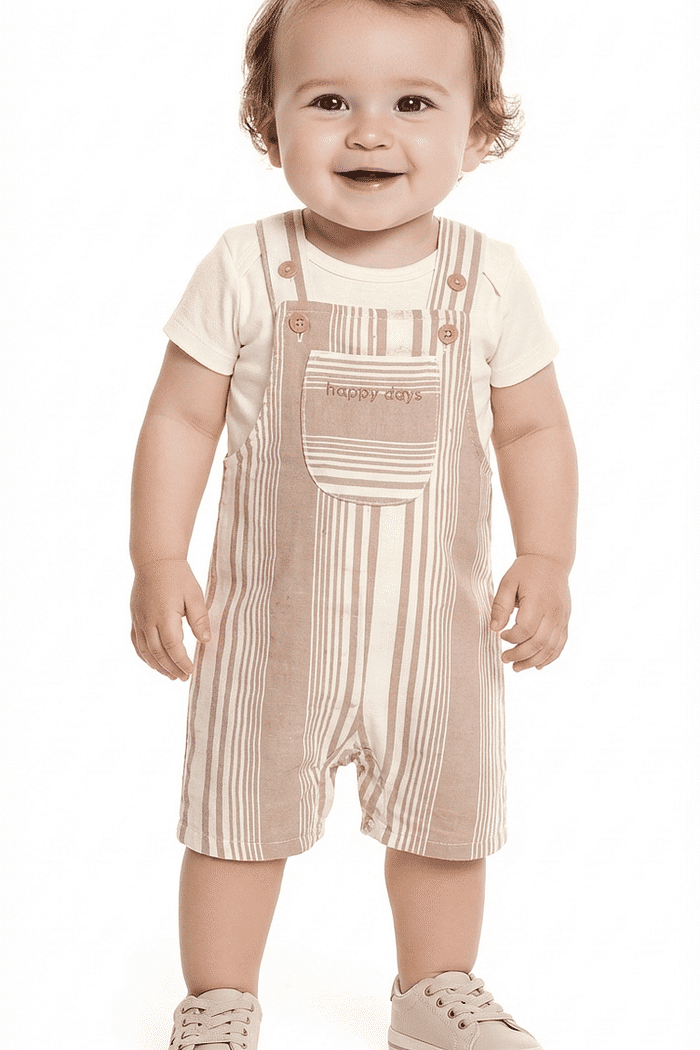 Conjunto body em meia malha e macacão em Brooklyn