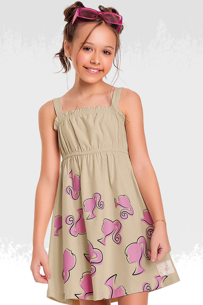 Vestido em malha florence Barbie