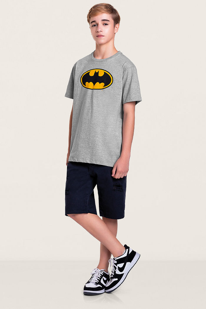 Camiseta em meia malha batman