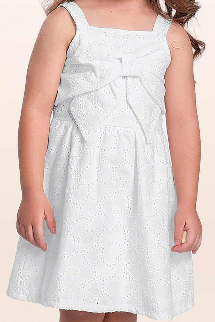 Vestido em laise laço