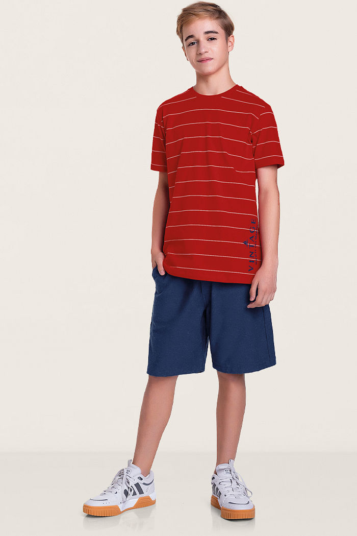 Bermuda básica com tecido eco