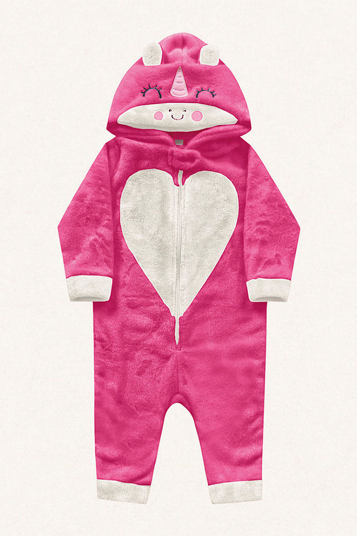 Kigurumi unicórnio em fleece